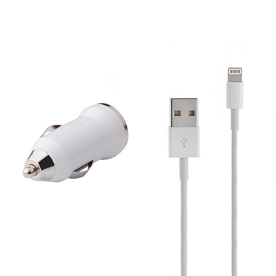 USB autolader en Lightning kabel 1 meter