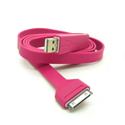 Platte 30-pins kabel 1 meter magenta