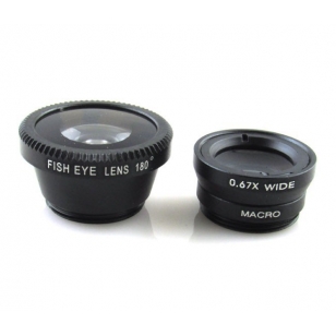 iPhone lenzenset: fisheye, groothoek en macro