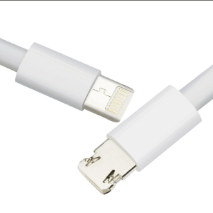 2 in 1 kabel - micro USB en Lightning - 1 meter