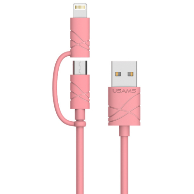 Usams Lightning en micro USB kabel 1 meter