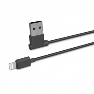 Hoco Lightning naar haakse USB kabel 1,2 meter zwart