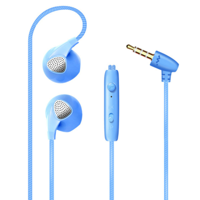 In-ear stereo hoofdtelefoon met microfoon M&J blauw