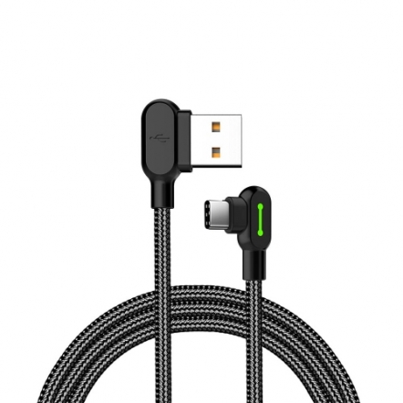 iPhone 15 Mcdodo nylon haakse kabel 50 centimeter - USB naar USB-C