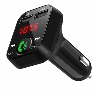 FM Transmitter bluetooth, USB, micro SD en dubbele oplader