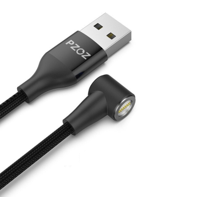 PZOZ magnetische kabel 1 meter haaks zonder connector