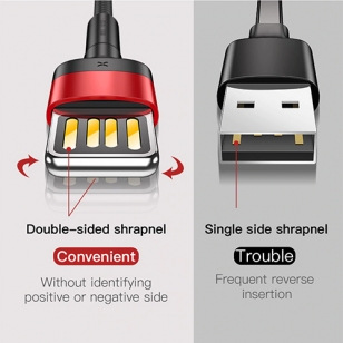 Baseus Lightning kabel 1 meter met omkeerbare USB stekker