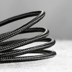 Baseus High-speed nylon Lightning kabel 50 centimeter zwart