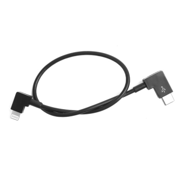 Lightning naar USB-C data kabel haaks 30 cm