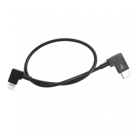 Lightning naar USB-C data kabel haaks 30 cm