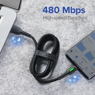 INIU nylon Lightning naar USB kabel 1,8 meter