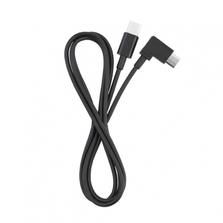 Micro USB naar USB-C data kabel haaks 1 meter