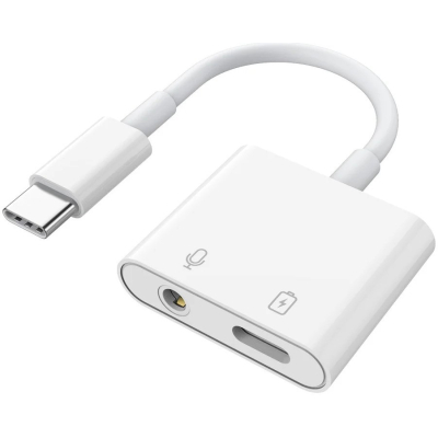 USB-C naar aux en USB-C adapter
