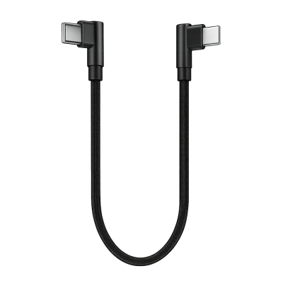 USB-C naar USB-C kabel - 25 cm - haaks