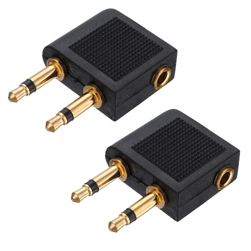 Eigen koptelefoon in vliegtuig gebruiken